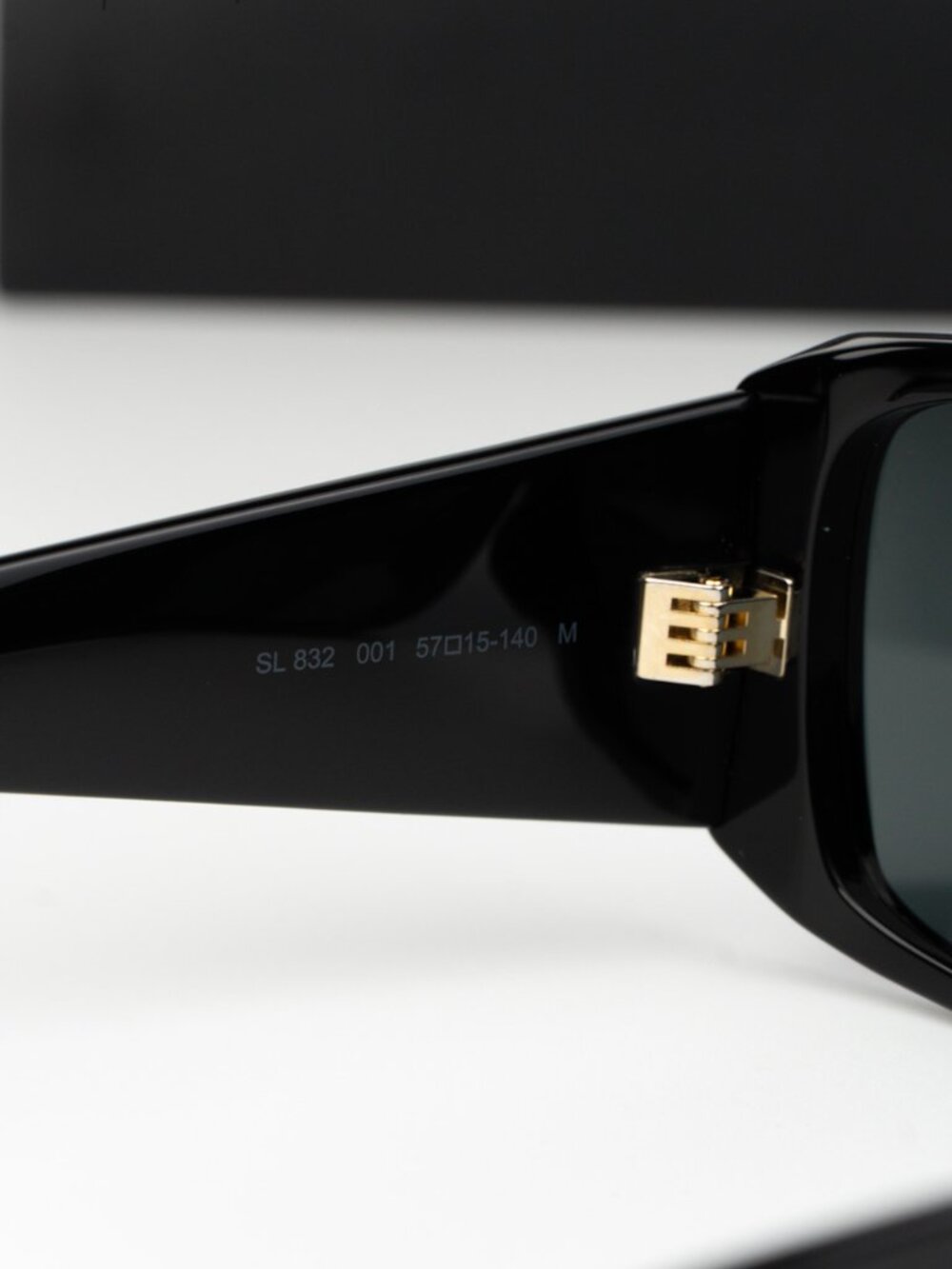Saint Laurent Women Sunglasses Black Grey Square SL832 001 NEW AUTHENTIC - Picture 5 of 13